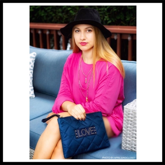 SAM EDELMAN LOVE STUDDED WRISTLET CLUTCH POUCH A2C - Picture 6 of 10